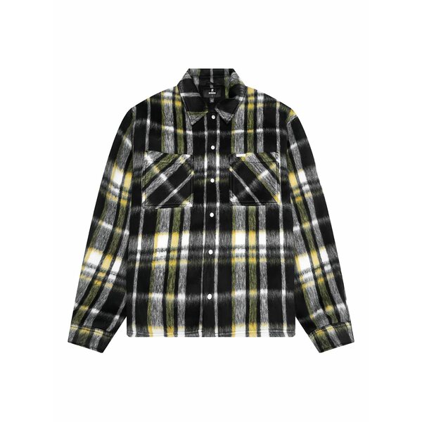 リプレゼント メンズ ジャケット＆ブルゾン アウター Textured plaid overshirt Black｜asty 45,480円