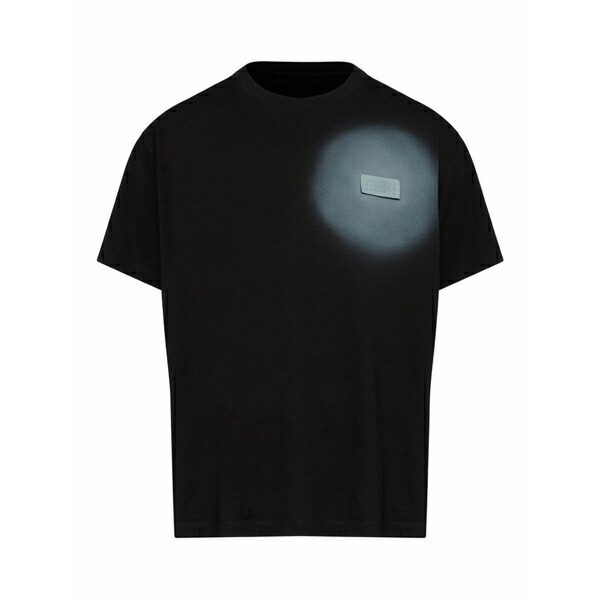マルタンマルジェラ メンズ ティーシャツ トップス Round-neck plaque t-shirt Black