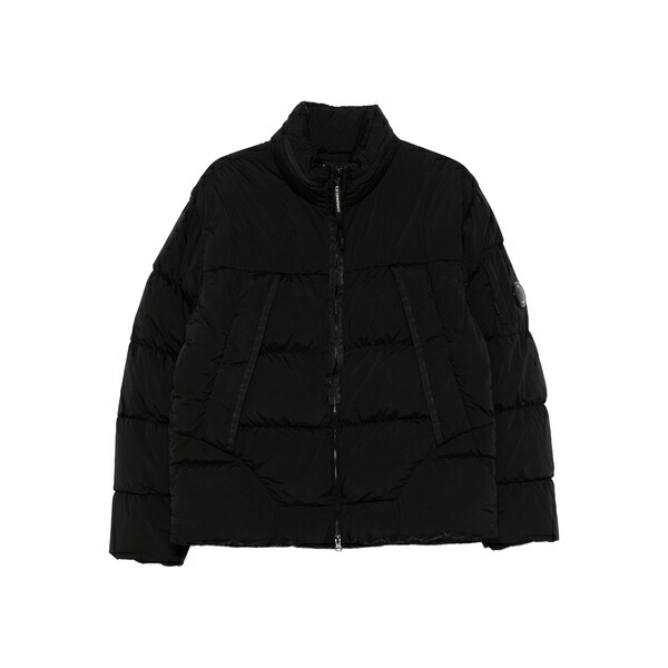 シーピーカンパニー メンズ 上衣＆上衣 アウター Quilted panelled jacket Black