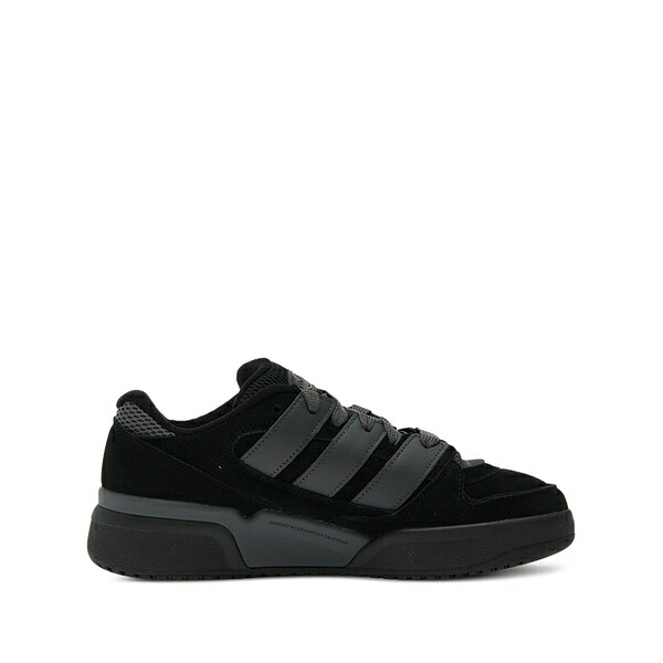 アディダス メンズ スニーカー シューズ Forum 2000 three-stripe suede sneakers Black
