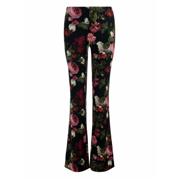 アリス アンド オリビア レディース 心地好いズボン下 ボトムス Teeny floral bootcut trousers Black