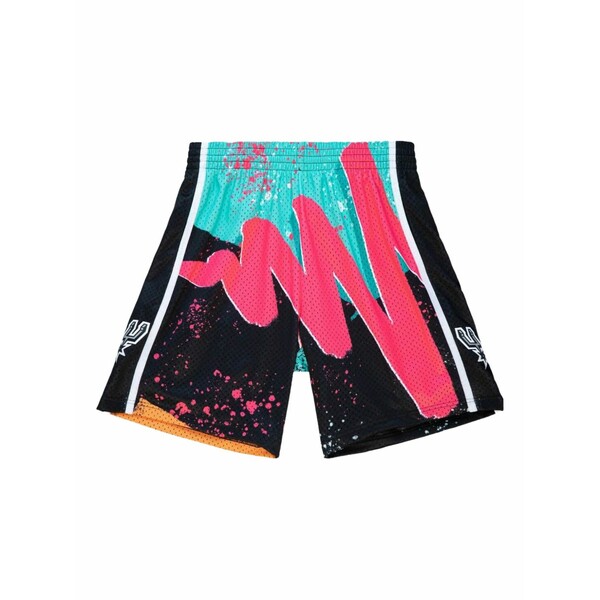 ミッチェル\u0026ネス メンズ 心地よいズボン下 ボトムス X nba san antonio spurs 1998 hyper hoops shorts Black