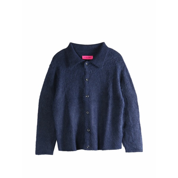 ザ・エルダー・ステーツマン メンズ ティーシャツ トップス Buttoned collared shirt Blue