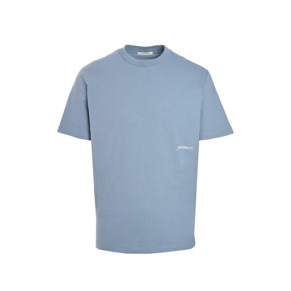 ヒノミネイト メンズ ティーシャツ トップス Logo-print t-shirt Blue