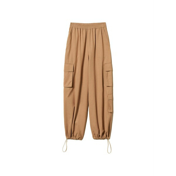 ツインセット レディース カジュアルパンツ ボトムス Elasticated-waistband cargo pants Neutrals｜asty
