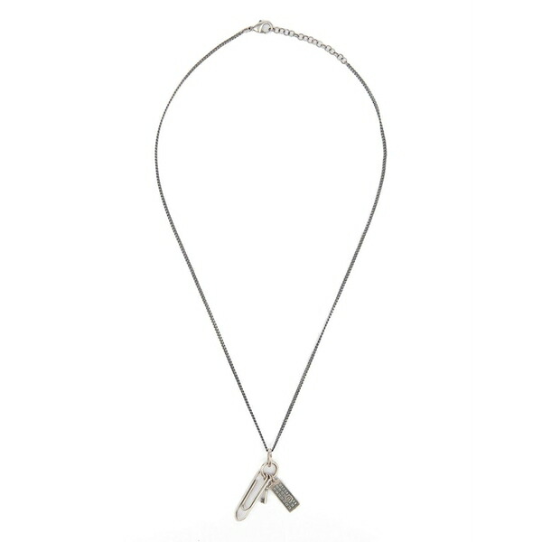 マルタンマルジェラ メンズ 首飾り・チョー鉄道車両 佩び物 Paperclip necklace Silver