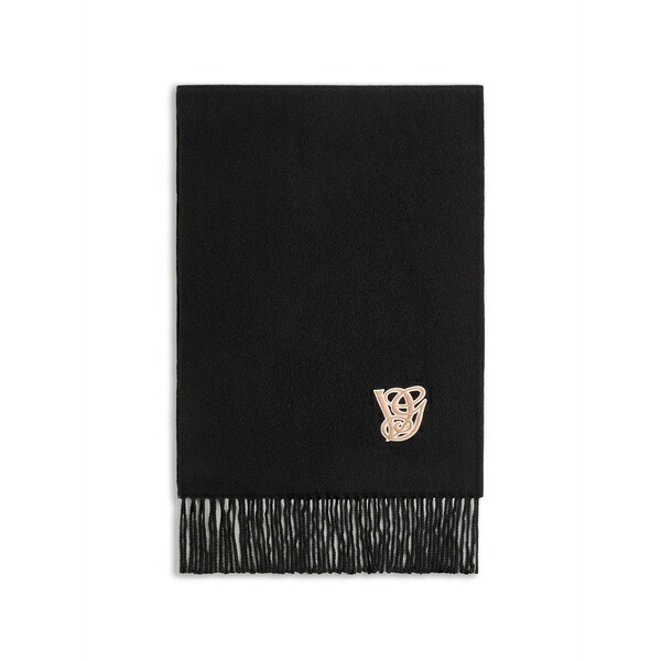 ヴァレンティノ ガラヴァーニ メンズ 消音装置・袈裟・えり巻き 添え物 Embroidered wool and cashmere scarf  Black