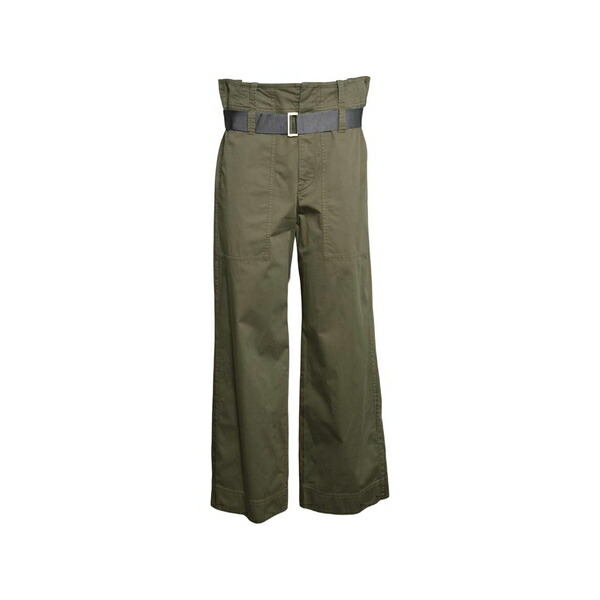 シーフェア レディース 心地好いズボン下 ボトムス Belted trousers Green
