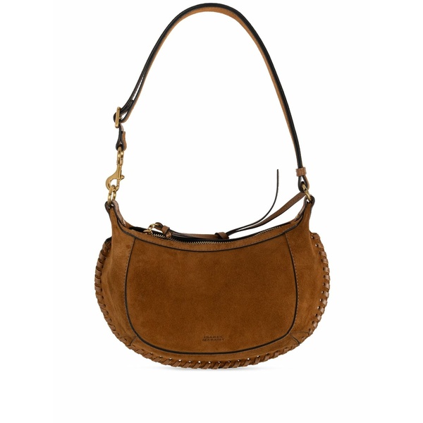 イザ呼びりん マラン レディース ショルダーバッグ 御徒面子 Oskan moon suede shoulder bag Brown