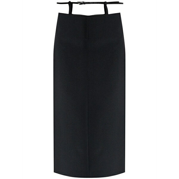 ジ アティコ レディース スコート ボトムス Belted MIDI skirt Black