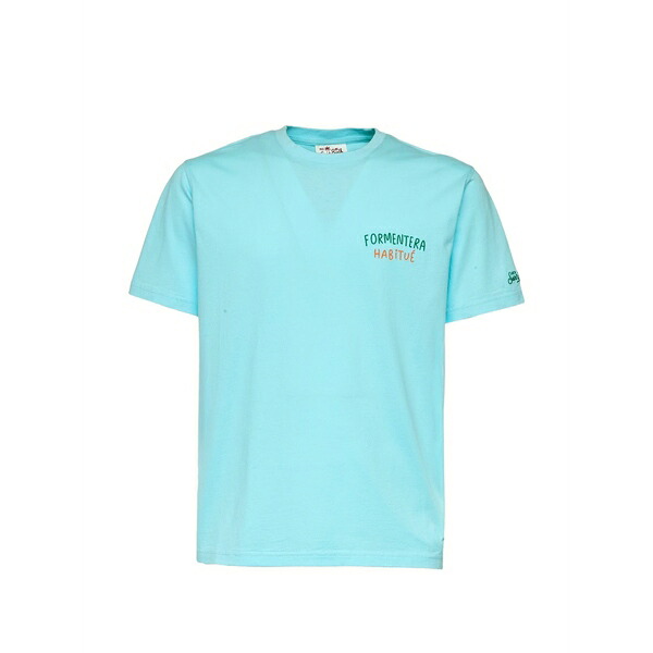 エムシーツーセイントバース メンズ プルオーバー トップス Portland embroidered t-shirt Blue