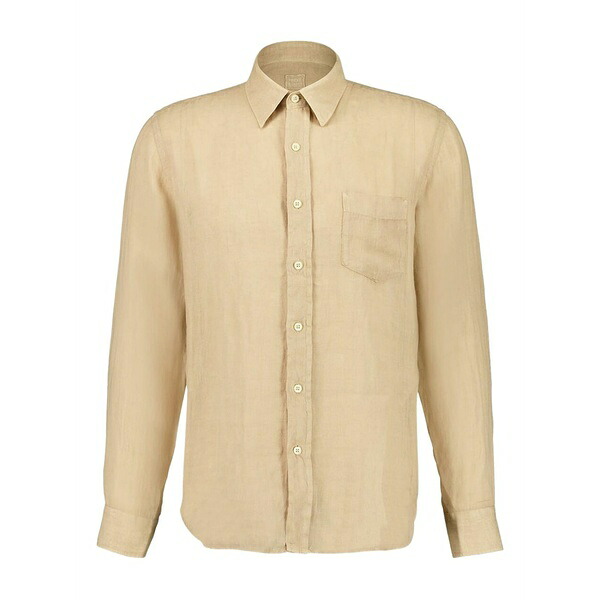 120%リノ メンズ シャツ トップス Linen shirt Neutrals|asty