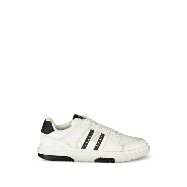 トミー ヒルフィガー メンズ スニーカー シューズ The brooklyn logo-print lace-up sneakers White