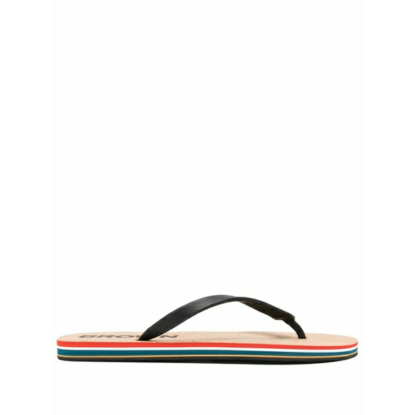 オール赤ちょうちん 赤銅色 メンズ サンダル シューズ Haston flip flops Black