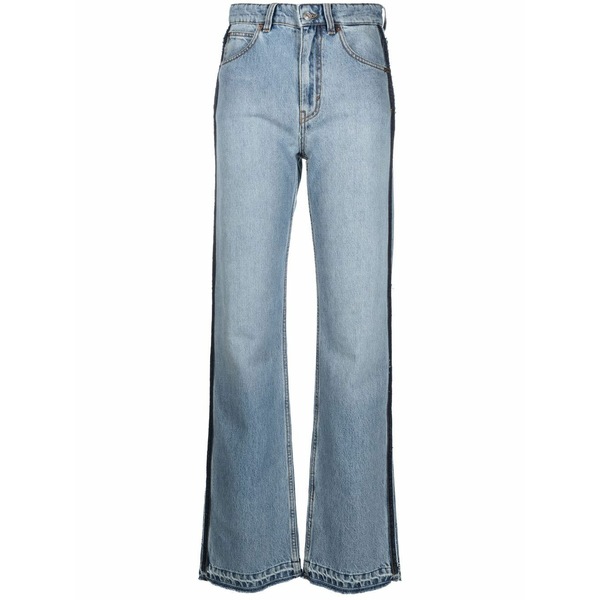ヴィクトリア ベッカム レディース ジーンズズボン下 ボトムス Julia high-waisted straight jeans Blue