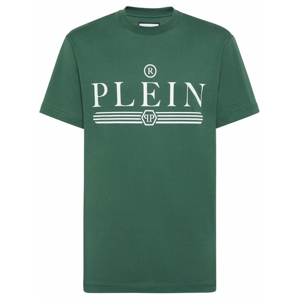 フィリップ飾り気の無い メンズ プルオーバー トップス Graphic print t-shirt Green