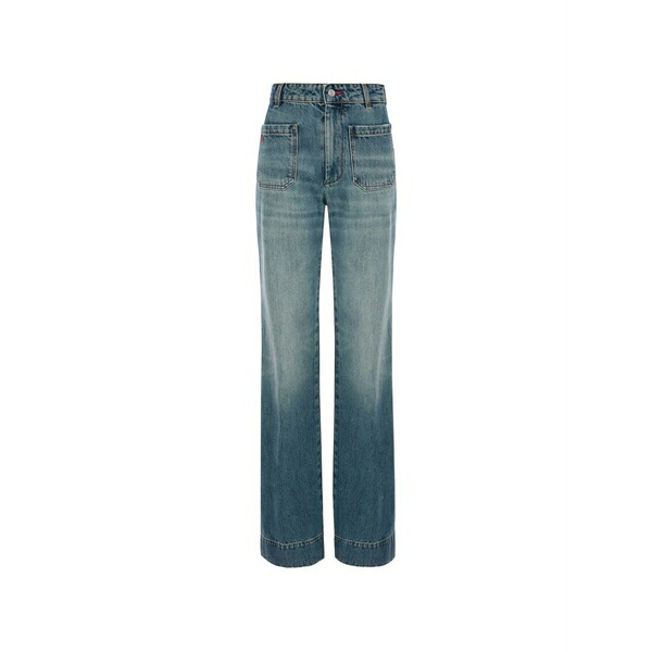 ヴィクトリア ベッカム レディース ジーンズズボン下 ボトムス Alina patch-pocket jeans Blue