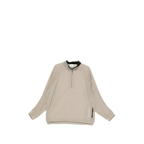 グラミチ メンズ 上衣＆上衣 アウター Quarter-zip jacket Grey
