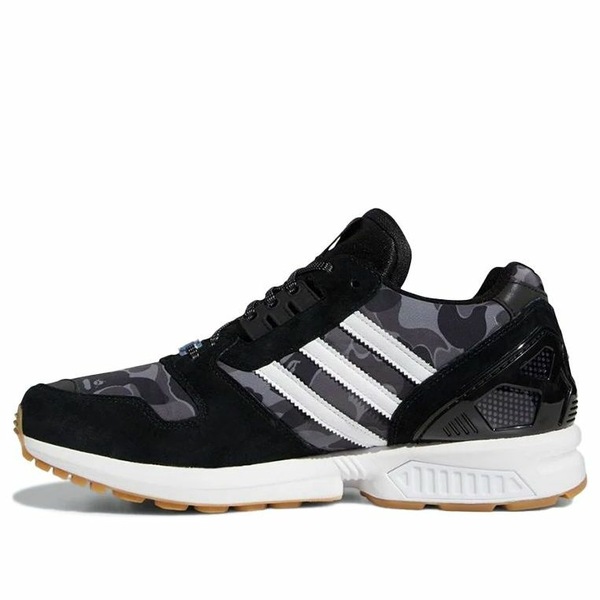 adidas アディダス メンズ スニーカー 【adidas x A Bathing Ape x Undefeated ZX 8000 \'A-ZX Series - Black Camo\' FY8852】 サイズ US_12.5(30.5cm)|asty