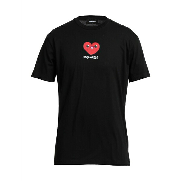 【送料無料】 ディースクエアード メンズ Tシャツ トップス T-shirts Black
