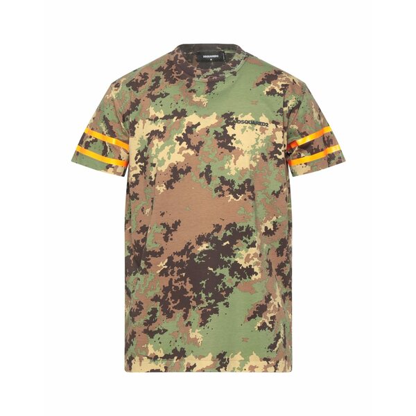 【送料無料】 ディースクエアード メンズ Tシャツ トップス T-shirts Green｜asty