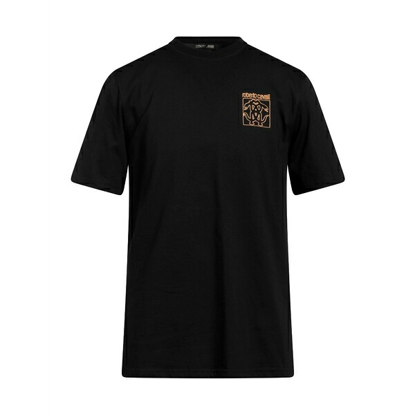【送料無料】 ロベルトカヴァリ メンズ Tシャツ トップス T-shirts Black｜asty