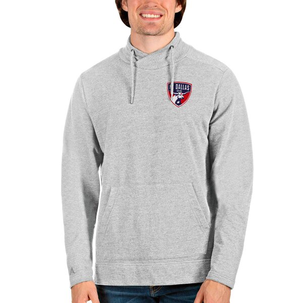 Kansas City Chiefs Antigua Metallic Logo Victory Pullover Hoodie