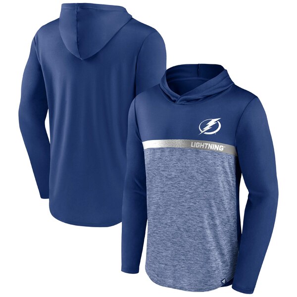 ファナティクス メンズ パーカー・スウェットシャツ アウター Tampa Bay Lightning Fanatics Branded Podium Defender Pullover Hoodie Blue トップス | asiangeo.com
