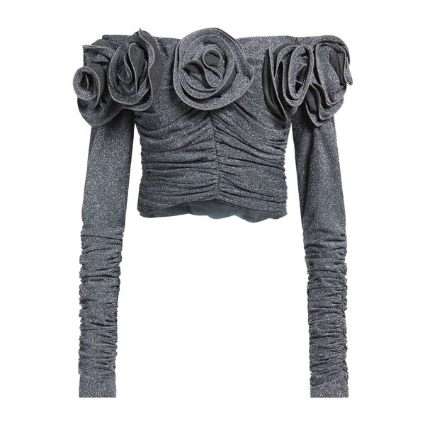 【送料無料】 バビロン レディース Tシャツ トップス Tops Grey|asty