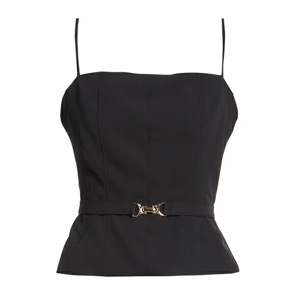【送料無料】 プリーズ レディース Tシャツ トップス Tops Black｜asty