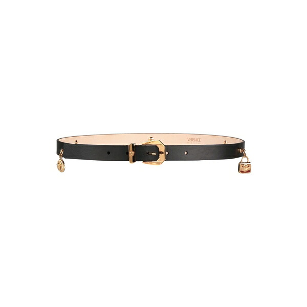 【貨物輸送無料】 ヴェルサーチ レディース 三尺帯 付属物 Belts Black