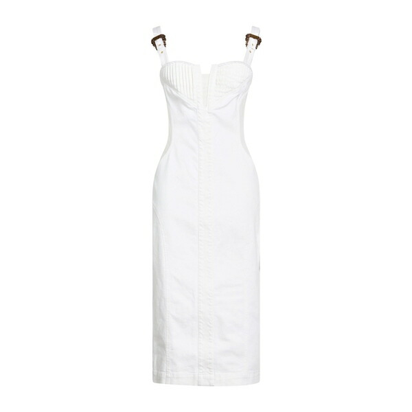 【送料無料】 ベルサーチ レディース ワンピース トップス Midi dresses White|asty