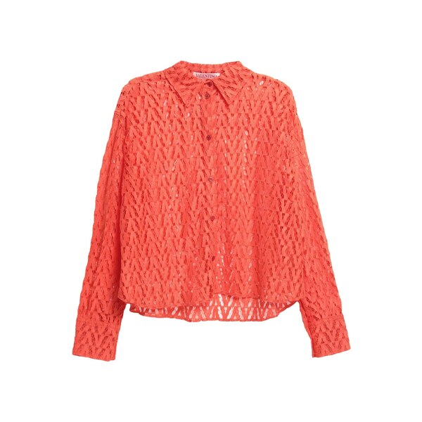 【送料無料】 ヴァレンティノ ガラヴァーニ レディース シャツ トップス Shirts Orange｜asty