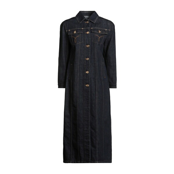 【送料無料】 ヴェルサーチ レディース ジャケット&ブルゾン アウター Denim outerwear Blue|asty