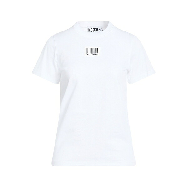 【貨物輸送無料】 モスキーノ レディース プルオーバー トップス T-shirts White