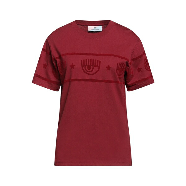 【貨物輸送無料】 シアラフェラーニ レディース プルオーバー トップス T-shirts Red