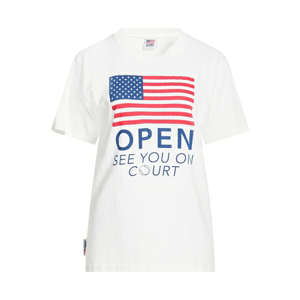 【送料無料】 オートリー レディース Tシャツ トップス T-shirts White|asty