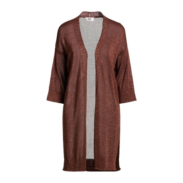 【貨物輸送無料】 ビーユー レディース ジレー アウター Cardigans Brown
