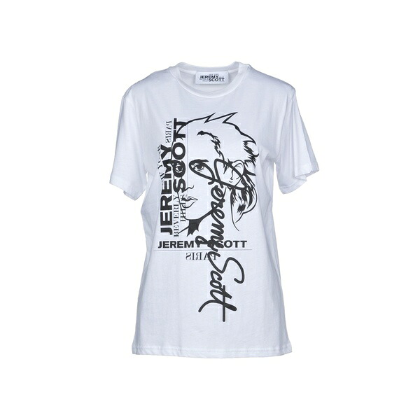 【貨物輸送無料】 ジェレミー スコット レディース プルオーバー トップス T-shirts White