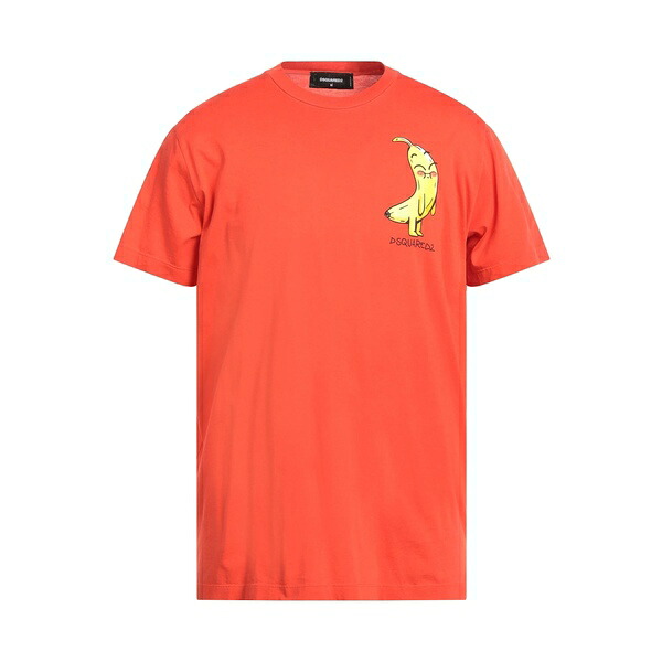 【送料無料】 ディースクエアード メンズ Tシャツ トップス T-shirts Orange