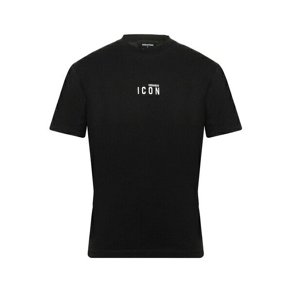 【送料無料】 ディースクエアード メンズ Tシャツ トップス T-shirts Black