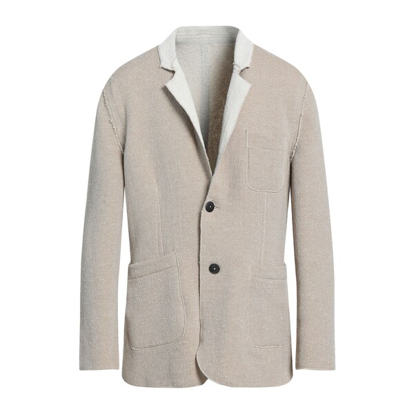 【貨物輸送無料】 ノストラサンティッシマ メンズ 上衣＆上衣 アウター Blazers Beige コート・ジャケット-メンズファッション