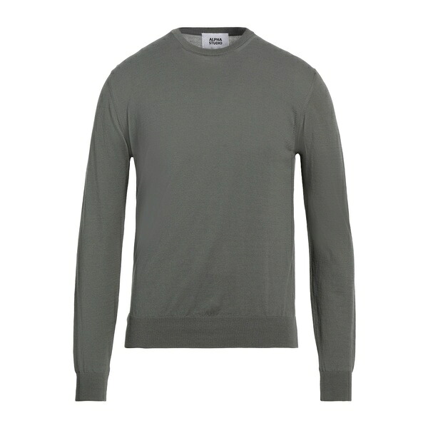 【貨物輸送無料】 アルファス テューディオ メンズ 編み物\u0026プルオーバー アウター Sweaters Green