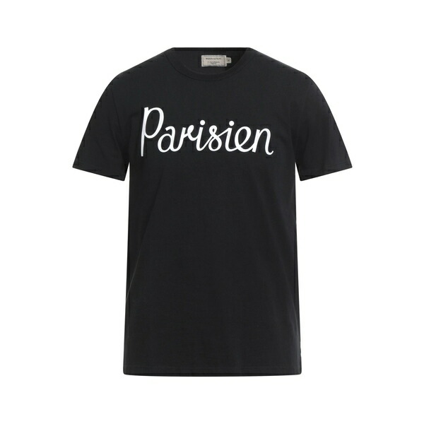 【送料無料】 メゾン キツネ メンズ Tシャツ トップス T-shirts Black