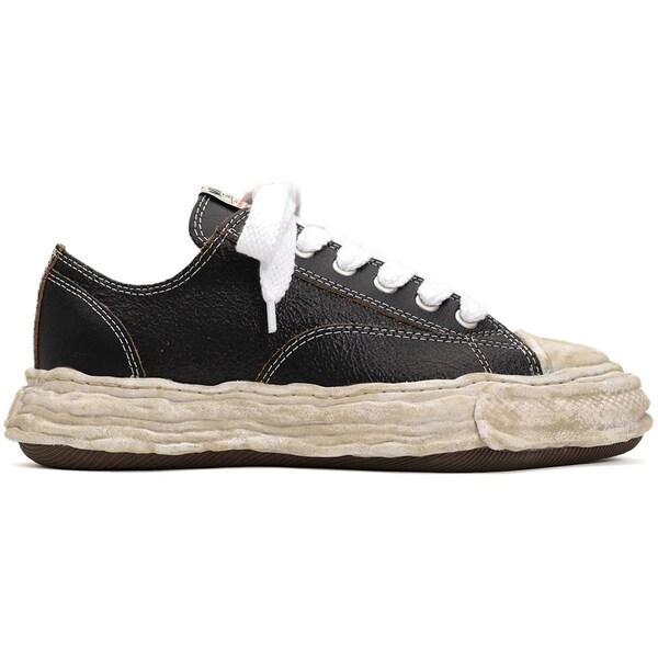 Maison Mihara Yasuhiro ミハラヤスヒロ メンズ スニーカー  【Maison Mihara Yasuhiro Peterson OG Sole Leather Low Cracking Leather Black White】  大いさ US_8(26.0糎) Black/White