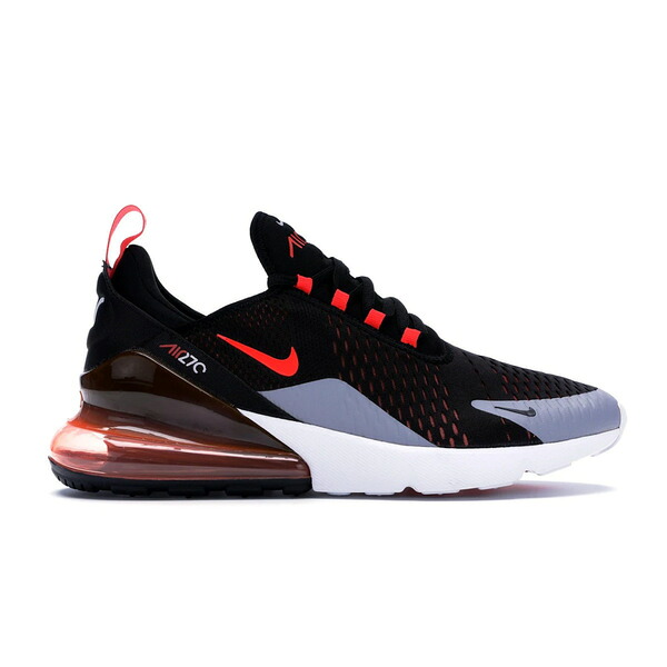 Nike ナイキ メンズ スニーカー  【Nike Air Max 270 Black Bright Crimson】  大きさ US_8.5(26.5珊) Black/Bright Crimson-Hyper Crimson
