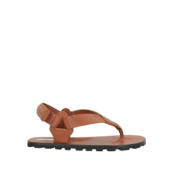 【貨物輸送無料】 ジル・サンダー メンズ サンダル シューズ Thong sandals Brown