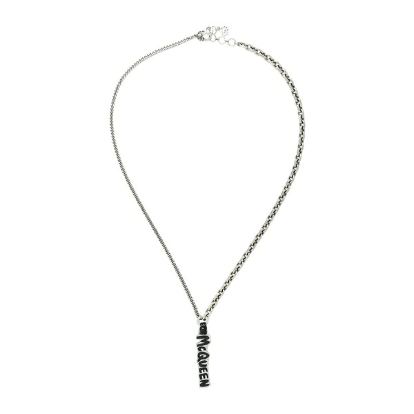 【送料無料】 マックイーン メンズ ネックレス・チョーカー アクセサリー Necklaces Silver