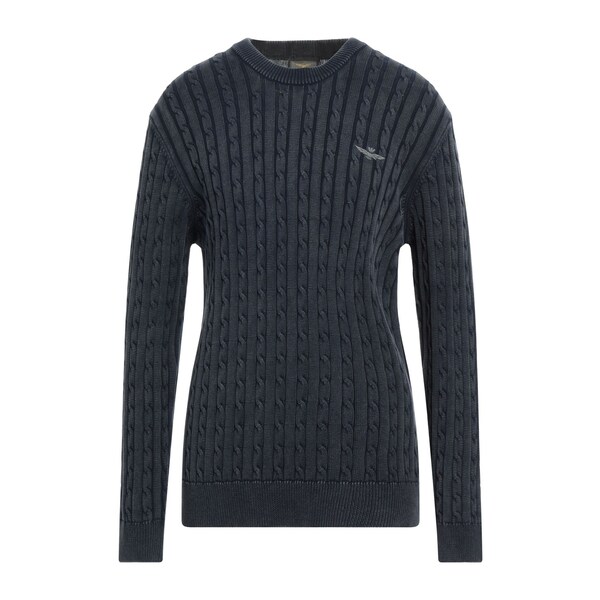 【貨物輸送無料】 アエロナウティカ ミリターレ メンズ 編み物\u0026プルオーバー アウター Sweaters Blue