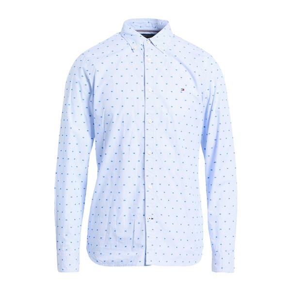 【送料無料】 トミー ヒルフィガー メンズ シャツ トップス Shirts Azure